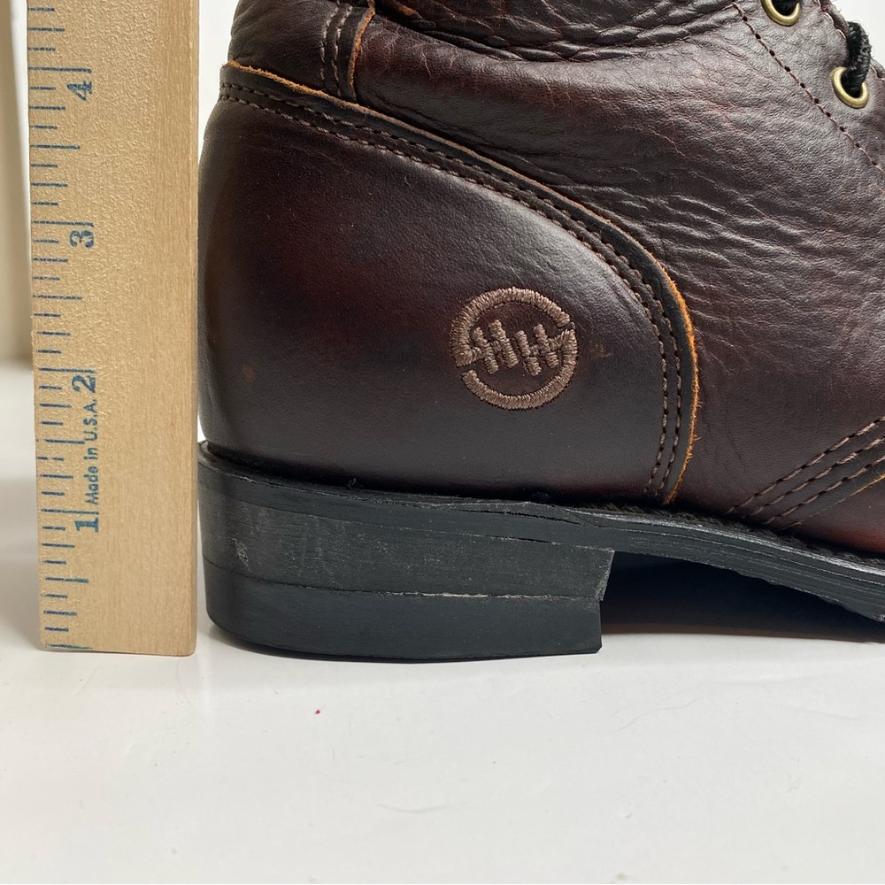 Women’s Double H Lacer 120 Plus Brown Leather Fringe Boots Sz 6.5 - Picture 15 of 15